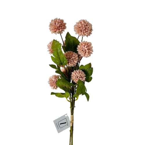 Flores tipo pompón decorativas para arreglos y centros
