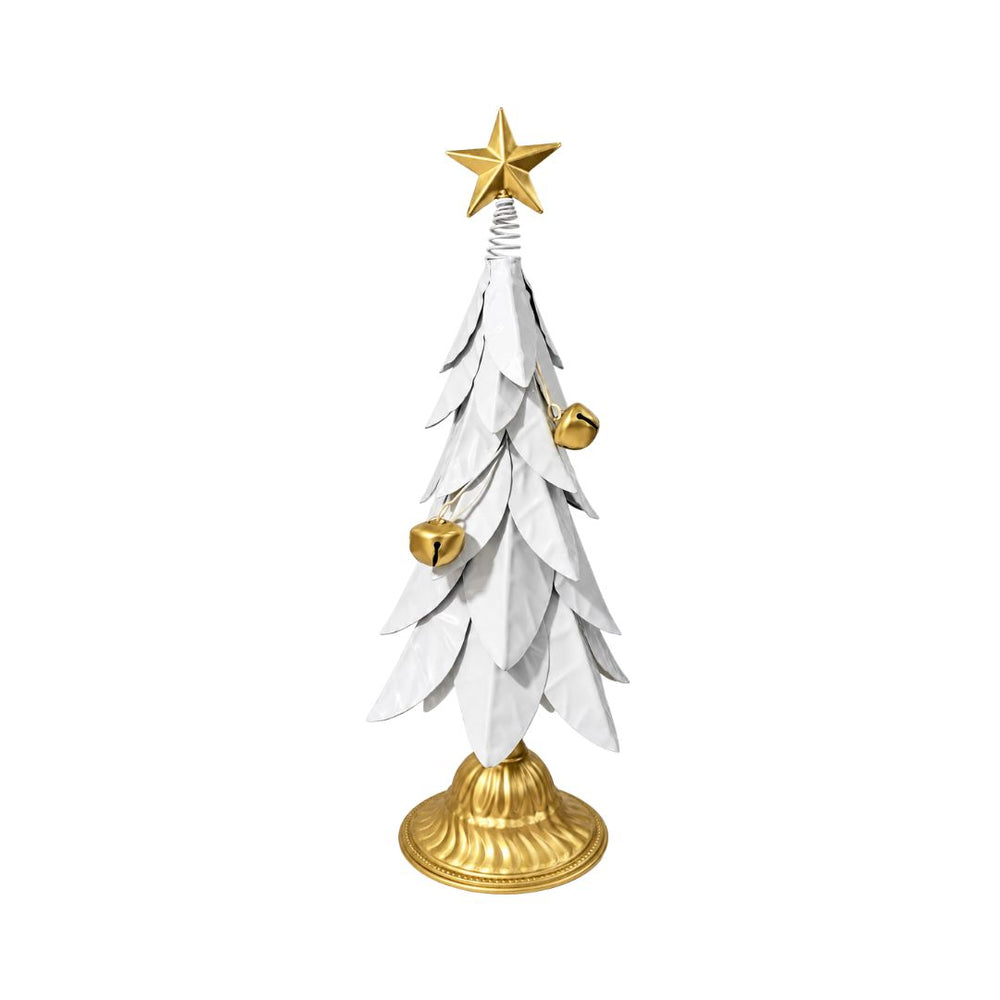 Árbol decorativo navideño blanco de 62 cm