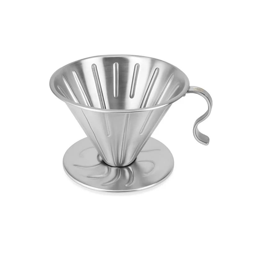 Dripper para café manual de acero inoxidable 5 cm
