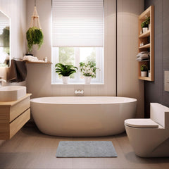 Tapete Baño Koty T. 40X60 Gris Claro