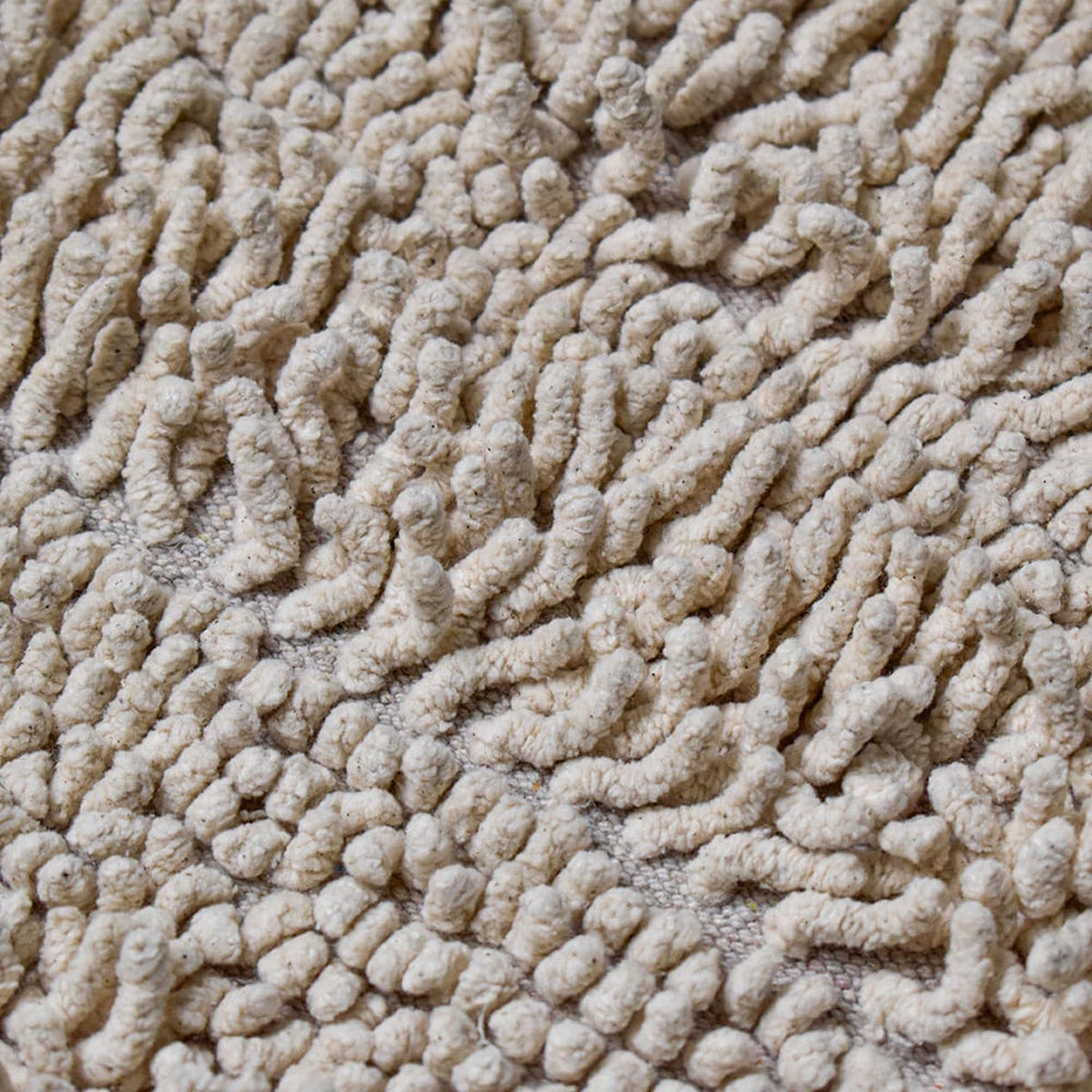 Alfombra baño microfibra beige