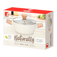 Olla de aluminio forjado con diseño moderno