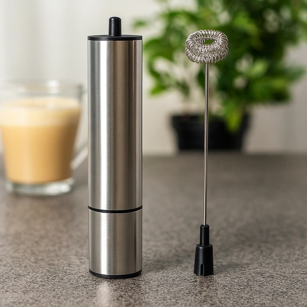 Batidor manual de acero inoxidable para espumar leche – Lala Home