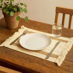 Individual Para Mesa 29x43cm Tejido Triángulos | Lala Home Colombia