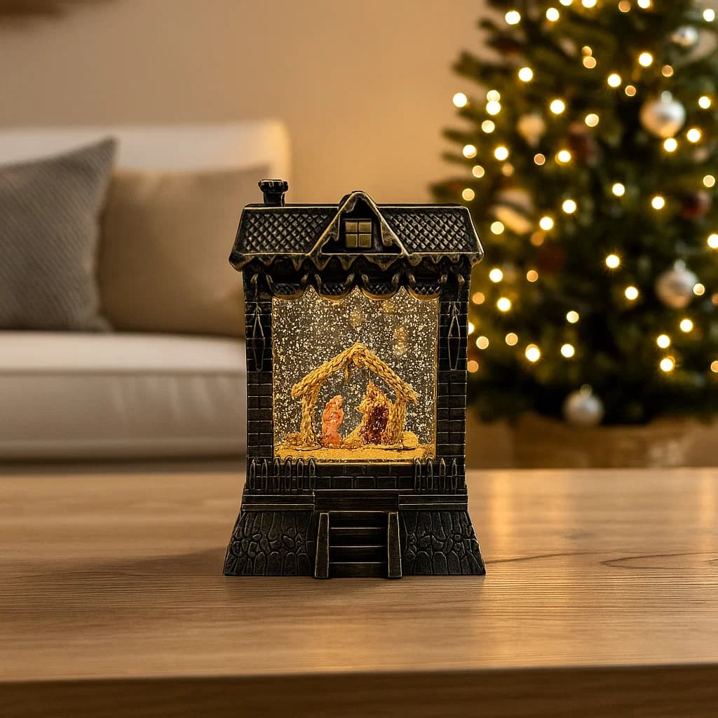 Cabaña De Nacimiento Con Luz y Movimiento