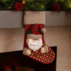 Adorno Navideño Bota Con Papá Noel