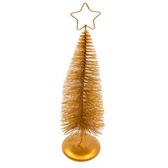 Árbol dorado navideño en distintos tamaños