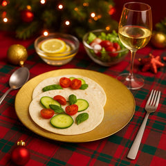 Plato base decorativo de cristal plateado 33 cm con textura entrelazada brillante