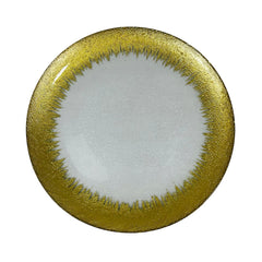 Plato base decorativo con patrón de sol