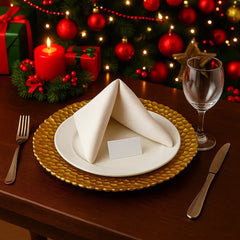 Plato base decorativo en cristal de 33 cm con borde plateado texturizado en figuras geométricas