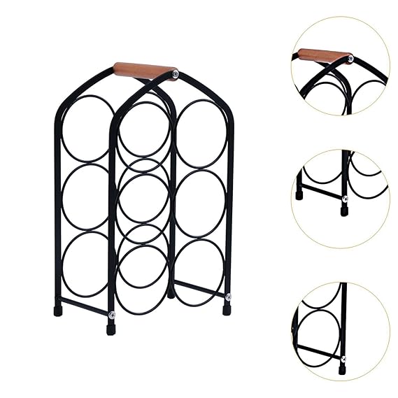 Soporte para botellas de vino diseño ovalado