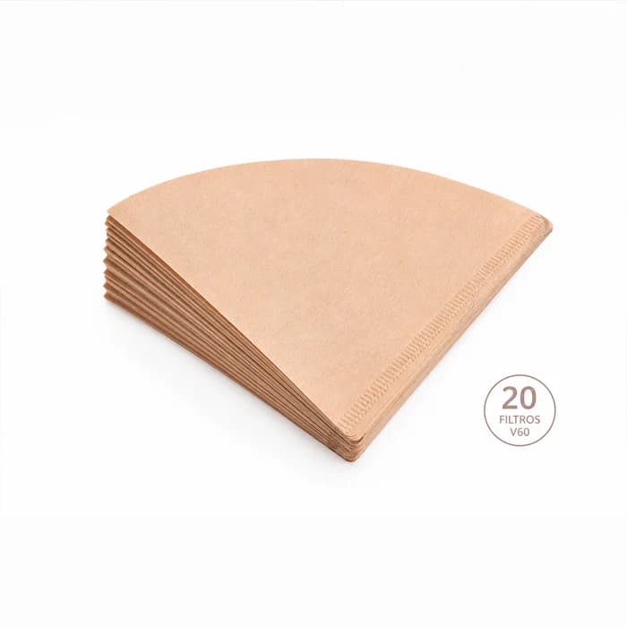 Kit para café pour over con V60 de vidrio y filtros de papel