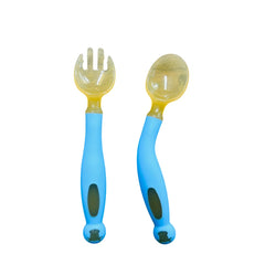 Set 2 Cubiertos Infantiles de Silicona Flexible | Lala Home Colombia