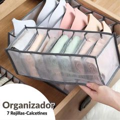 Organizador De Cajones En Tela x7 Compartimientos Fe Market