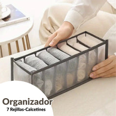 Organizador De Cajones En Tela x7 Compartimientos Fe Market
