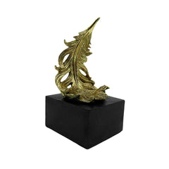 Figura Decorativa 20cm Pluma Pavo Real