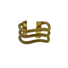 Anillo Para Servilleta Serpiente Dorado