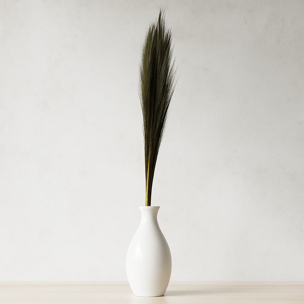 Follaje espiga decorativo artificial de 138 cm color marrón