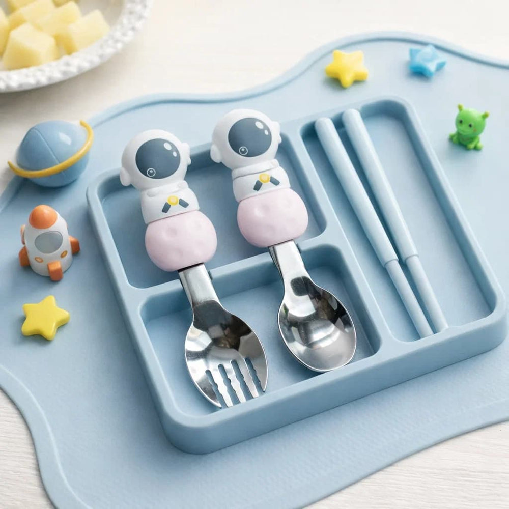 Set x2 Cubiertos 3D Astronauta