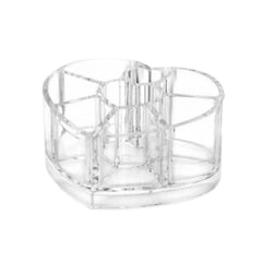 Organizador Acrílico para 6 Brochas con Corazón | Lala Home Colombia