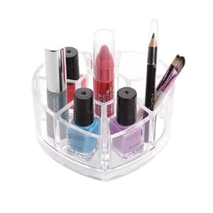 Organizador Acrílico para 6 Brochas con Corazón | Lala Home Colombia