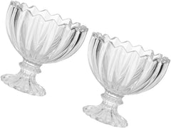 Copa para helado elegante con base elevada