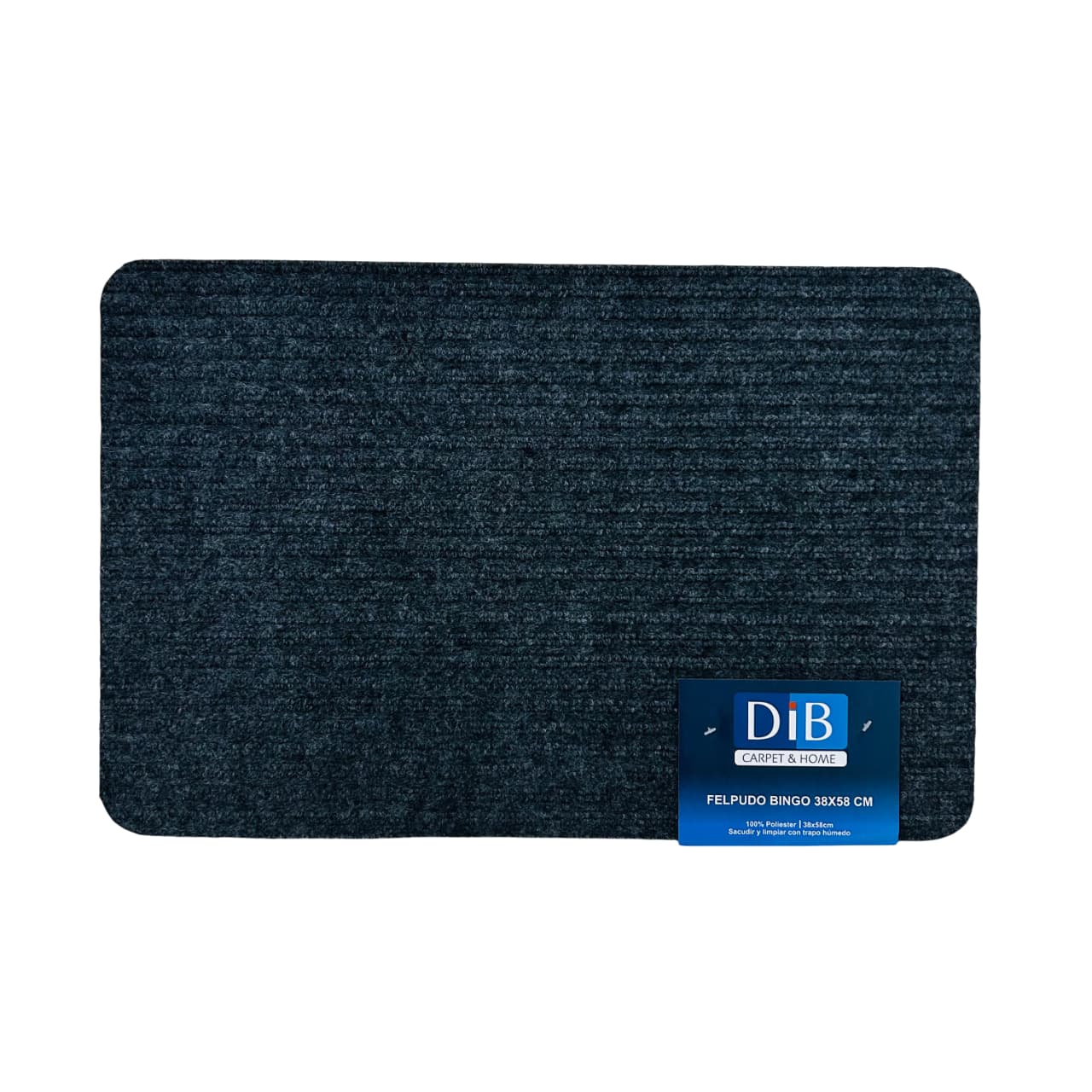 Felpudo Bingo 38×58 cm color gris oscuro, compacto y funcional.