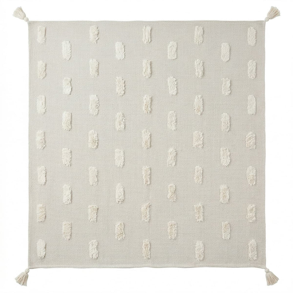 Manta Greyton 664 color taupe para sofá o cama
