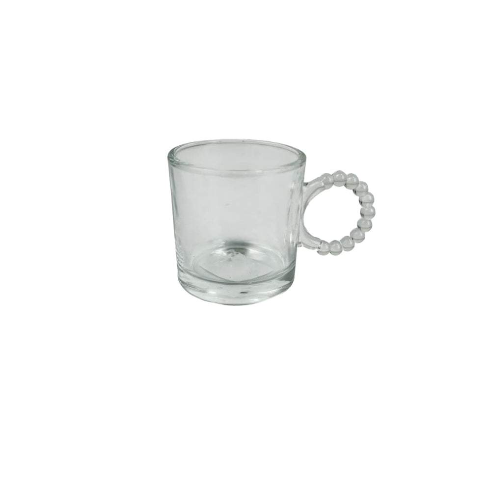 Pocillo transparente con diseño tipo escamas