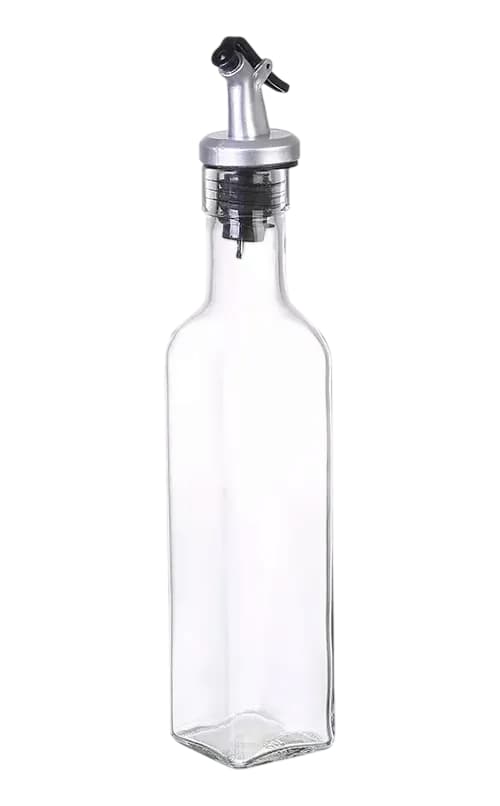 Botella de vidrio para aceite con dosificador