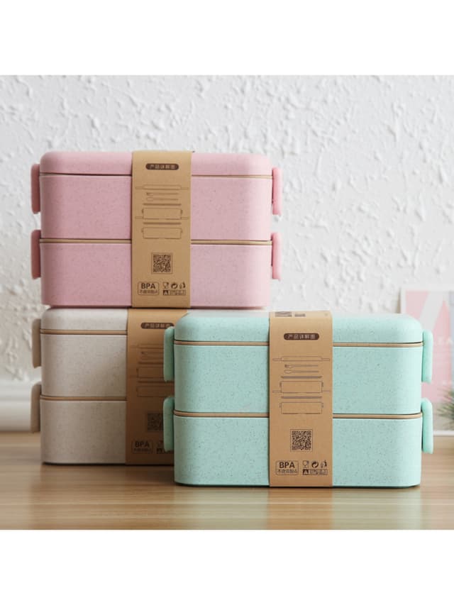 lonchera apilable libre de BPA para oficina picnic