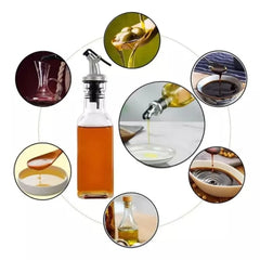 Set 4 Condimenteros y Aceitera Base Negra | Lala Home