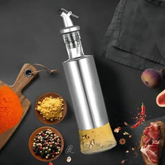 Aceitera de Vidrio 300 ml con Tapa Gris | Lala Home