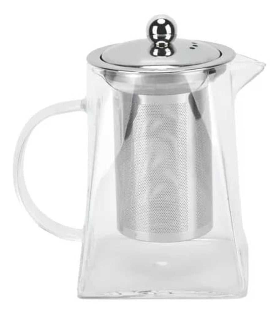 Tetera Infusora Vidrio Borosilicato 950 ml Cuadrado | Lala Home Colombia