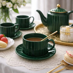 Set Te x2 Brillante Diseño Líneas Verticales 