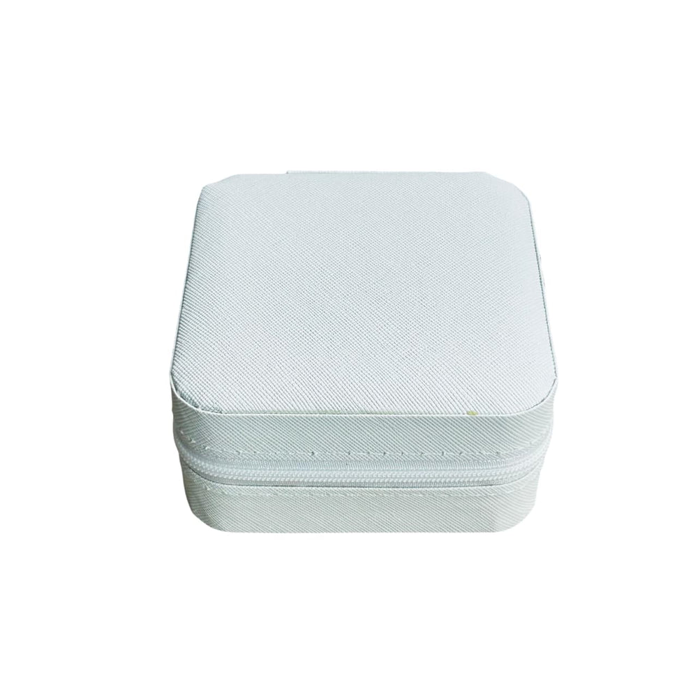 Mini joyero portátil beige con cremallera – Lala Home