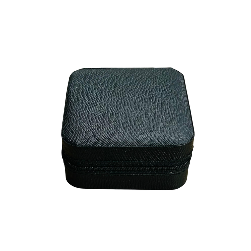 Mini joyero portátil beige con cremallera – Lala Home