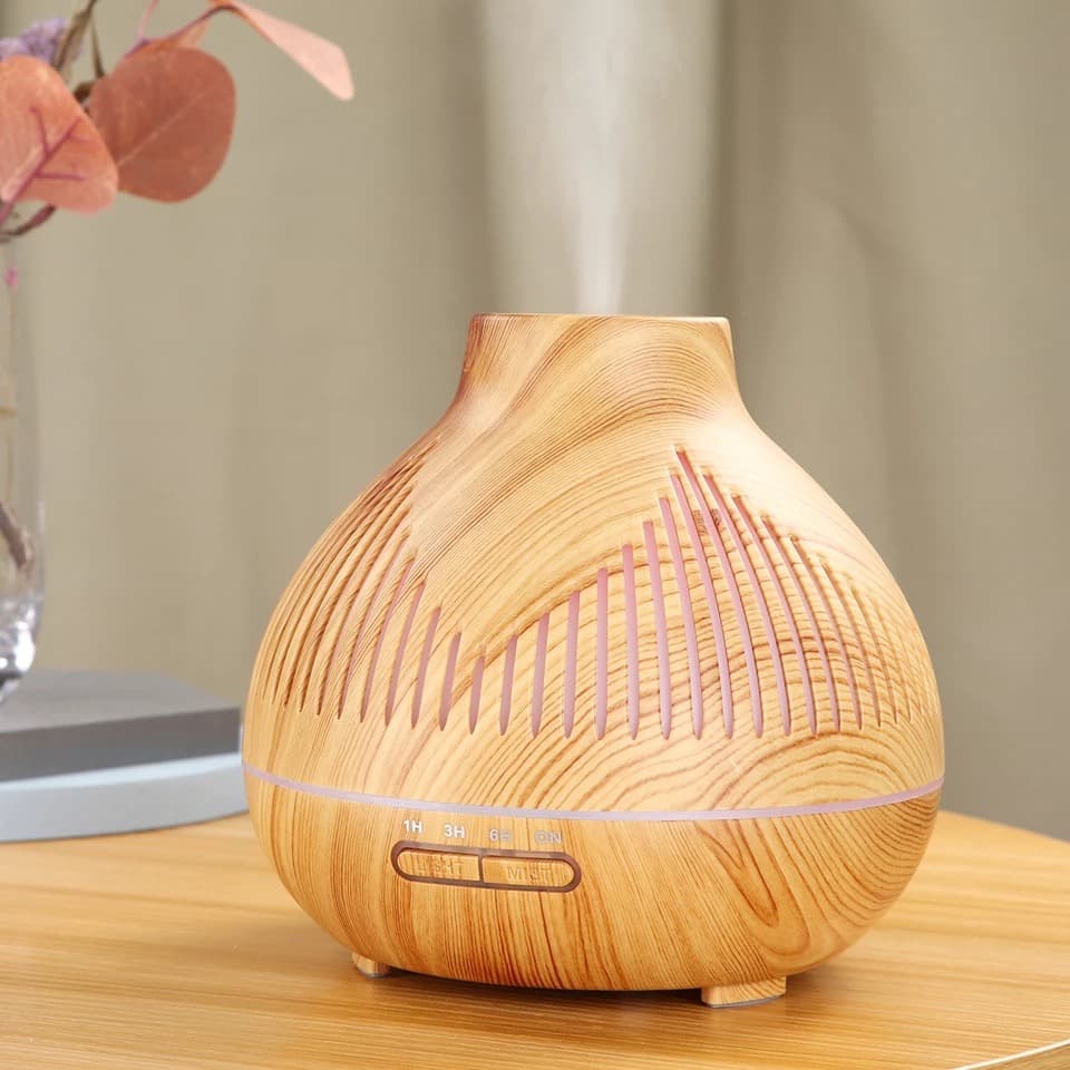 Humidificador 400 ml con diseño de líneas

