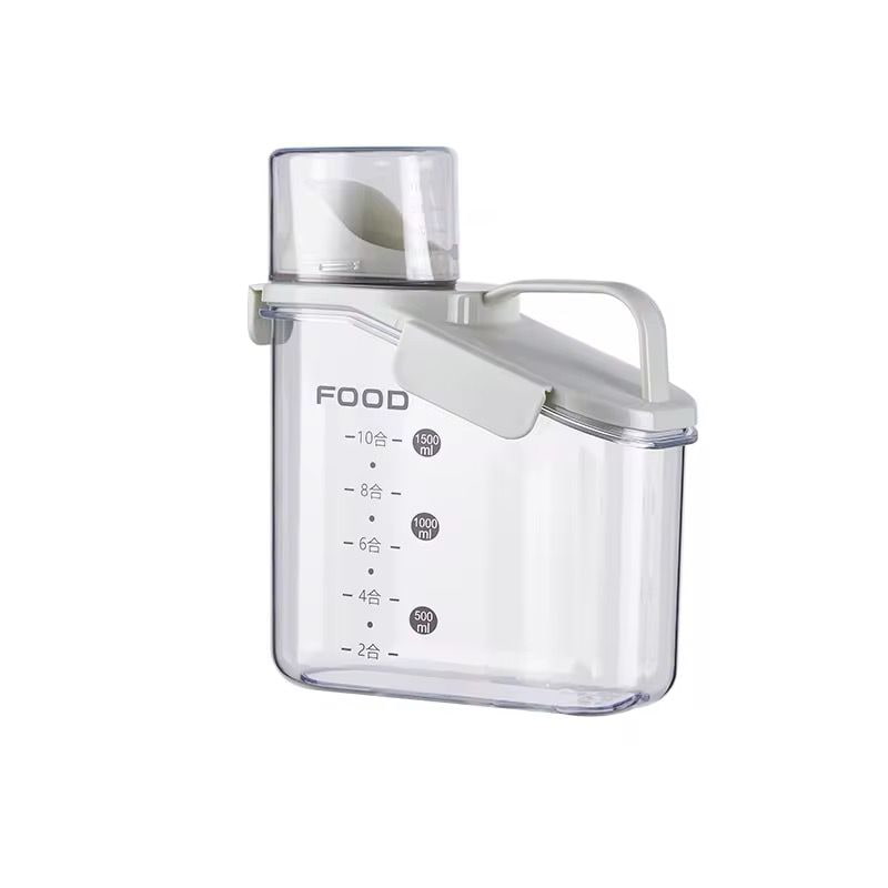Recipiente Para Granos 1500ml Gris Plata