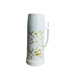 Termo plástico diseño mármol 0.96L color negro / gris / blanco