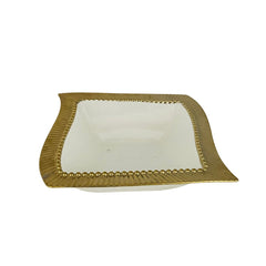 Bandeja Decorativa Rombo Dorado 27x27cm