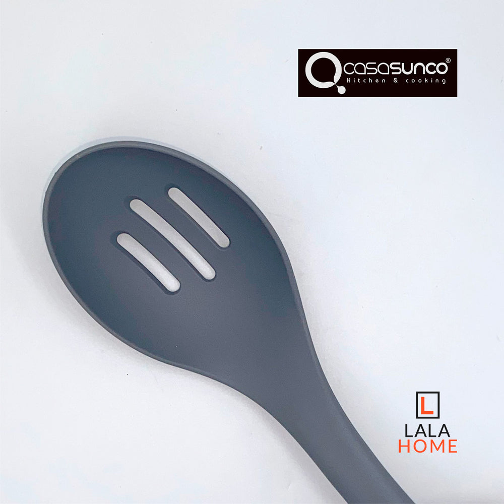 Cuchara Ranurada Nylon Mango Tipo Mármol Casasunco