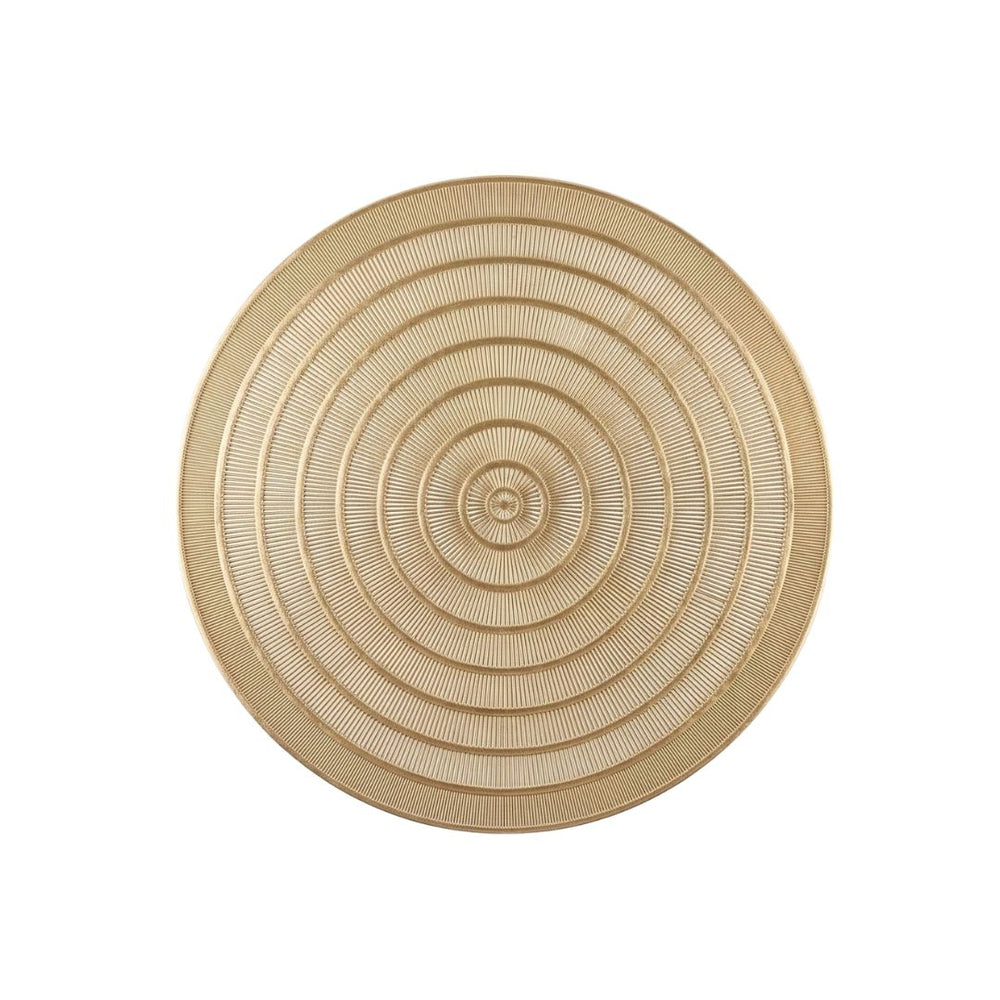 Individual redondo dorado de 40 cm para mesa