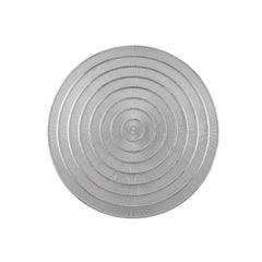 Individual decorativo dorado con textura acanalada