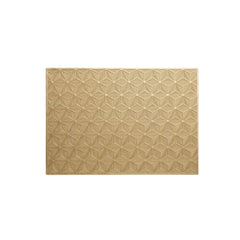 Vista superior de individual rectangular texturizado