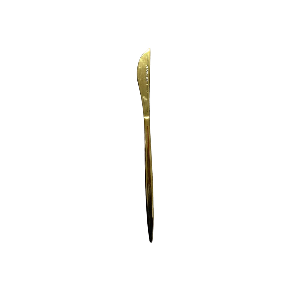 Set Cuchillo x6 New York Dorado