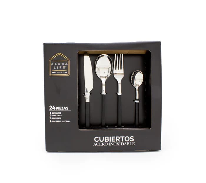 Cubiertos elegantes de acero 410 para mesa moderna – Lala Home