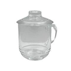 Recipiente Tipo Vaso 280ml Con Tapa En Vidrio