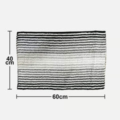 Tapete de Baño Antideslizante Azores 40x60cm Negro Medidas