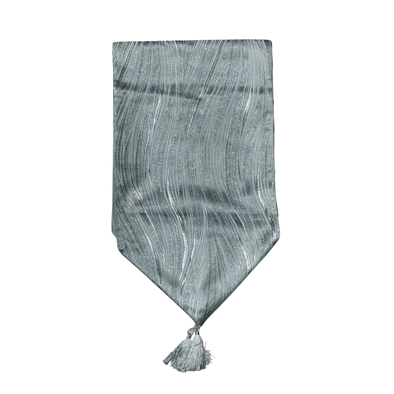 Camino De Mesa 33x180cm Diseño Líneas Plateado | Lala Home Colombia